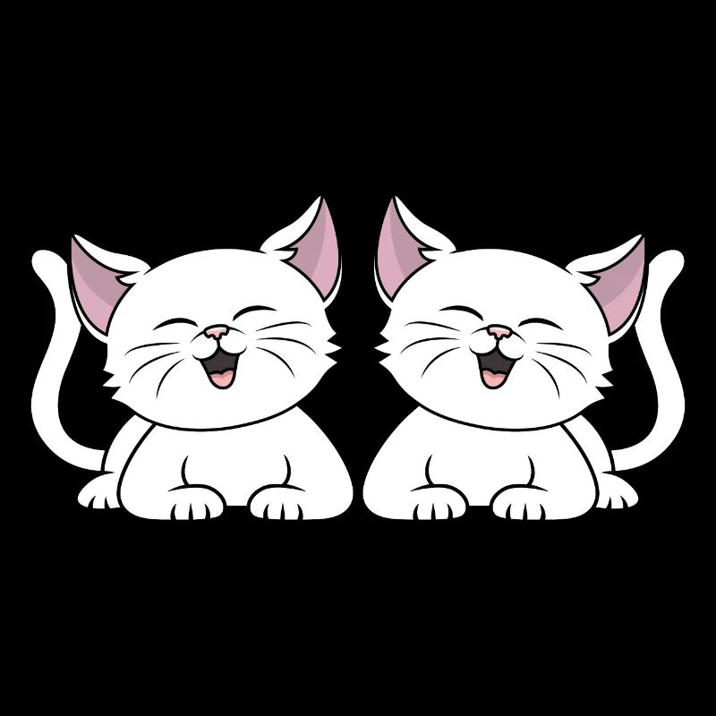 Mignon Chats Blancs Propriétaire de Chat Chaton