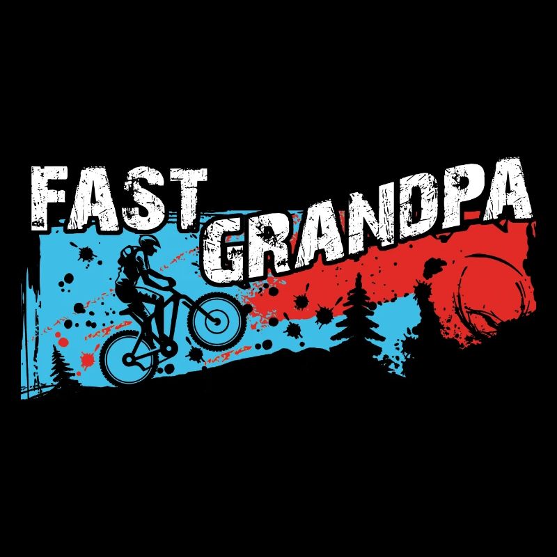 Grand-père rapide sur le vélo