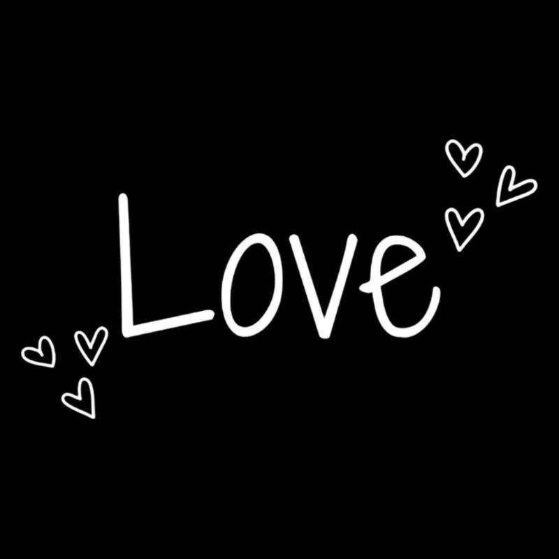 L’amour et les cœurs | Blanc