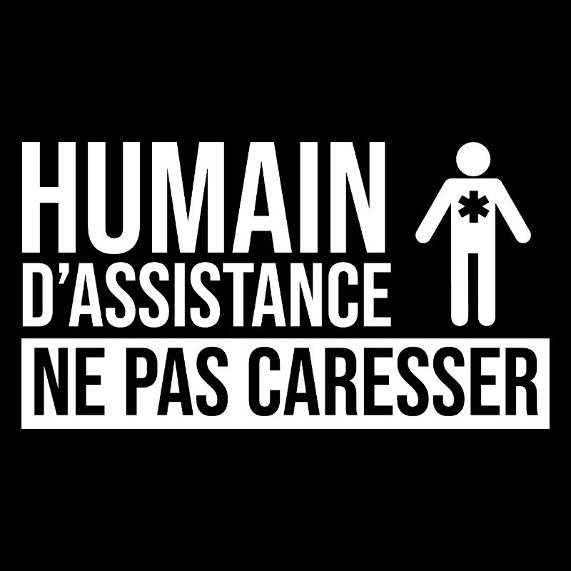 Humain d’assistance Ne pas caresser