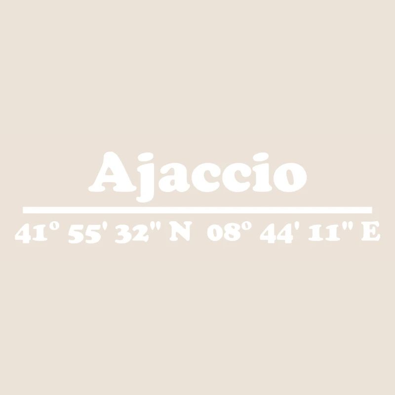 Ajaccio coordinates