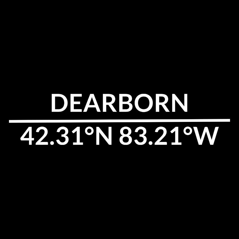 Coordonnées de Dearborn, Michigan, États-Unis