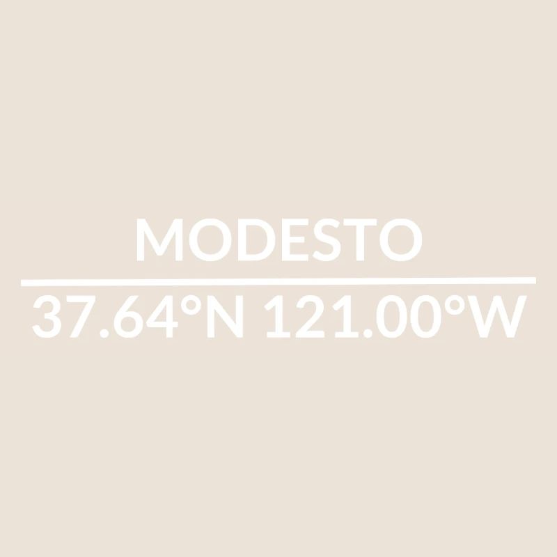 Modesto, California, USA Coordinates