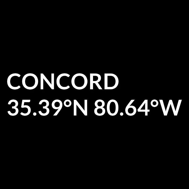 Concord, North Carolina, USA Coordinates