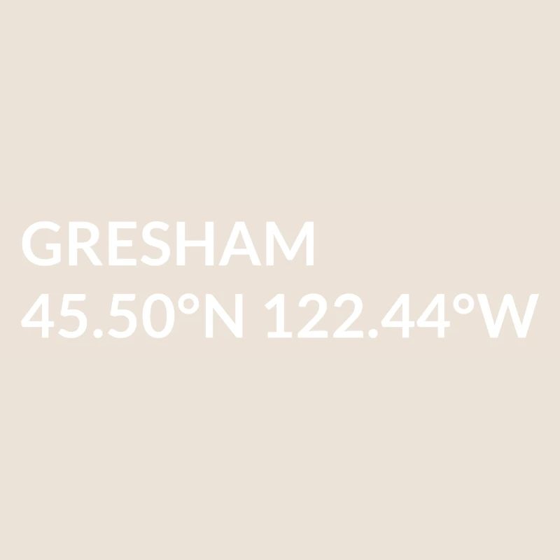 Coordonnées de Gresham, Oregon, États-Unis