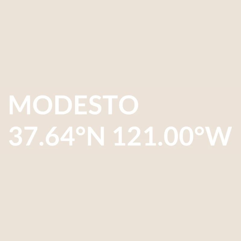 Modesto, California, USA Coordinates