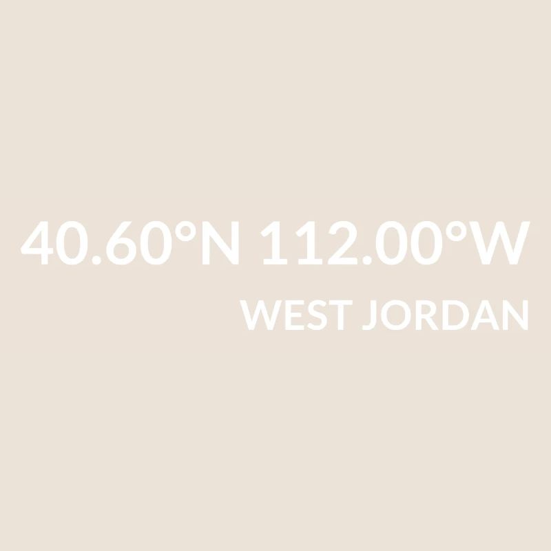 Coordonnées West Jordan, Utah, États-Unis