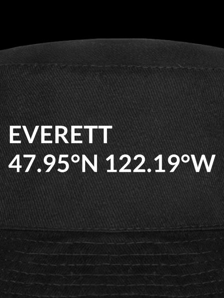 Everett, Washington, États-Unis, Coordonnées