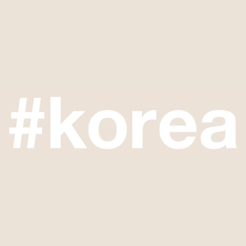 KOREA Hashtag