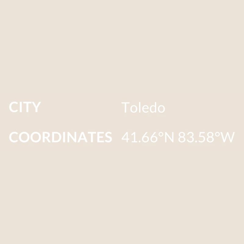 Toledo Ohio USA coordinates