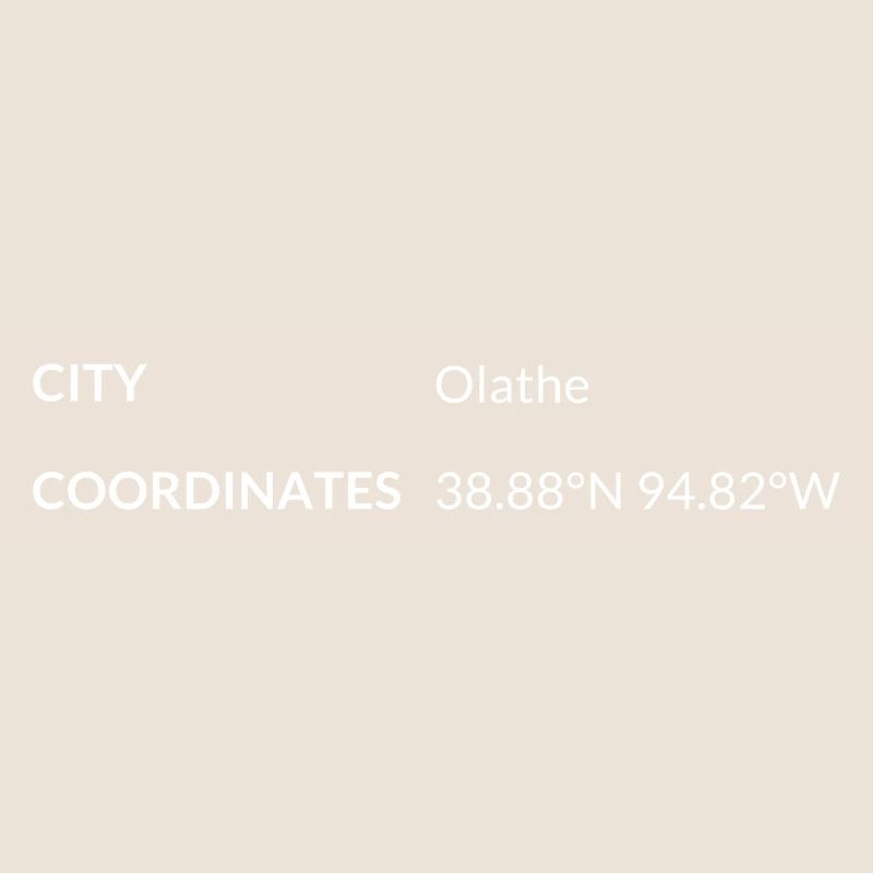 Olathe Kansas USA coordinates