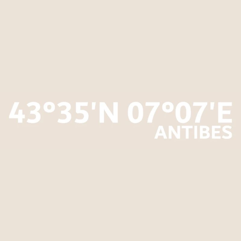 Coordonnées d’Antibes