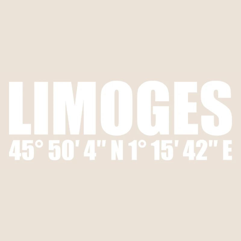Coordonnées de Limoges