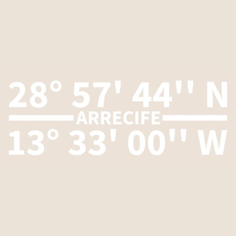 Arrecife coordinates