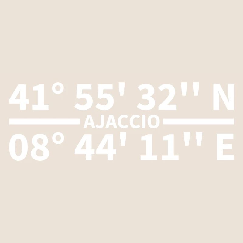Coordonnées d’Ajaccio