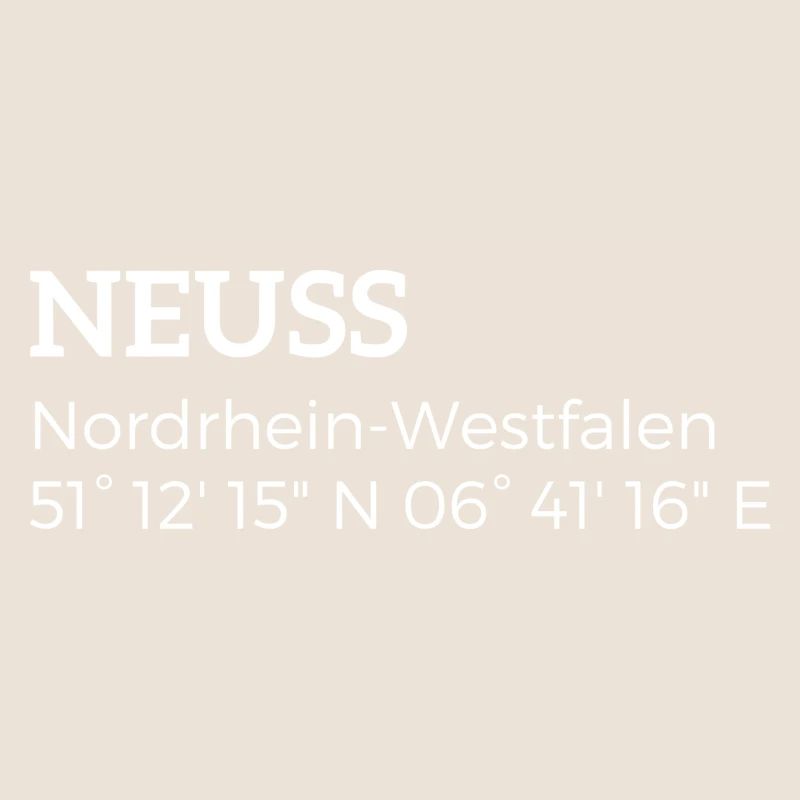 Neuss, North Rhine-Westphalia coordinates