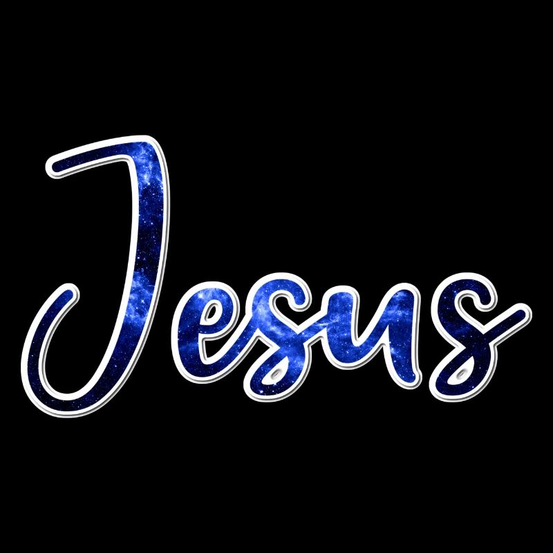 Galaxie de lettrage de jésus