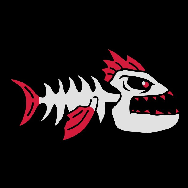 Fish Bone Punk Monster