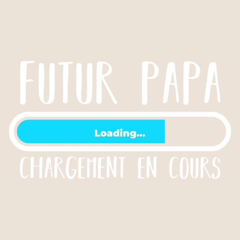 Futur Papa loading blanc