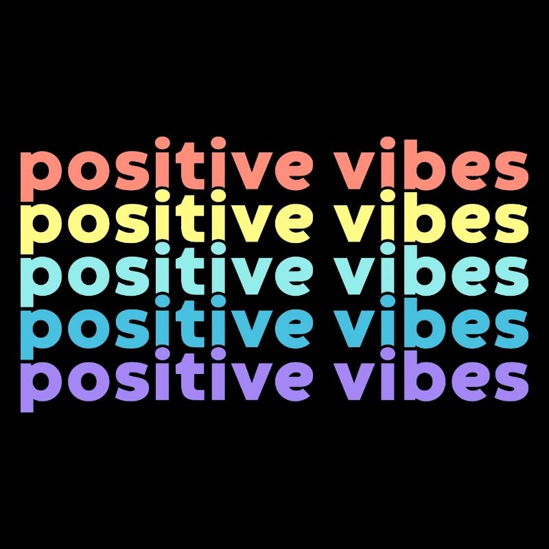 Positive Vibes (Regenbogen)