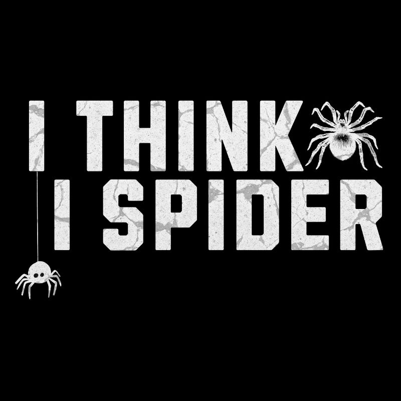 I Think I Spider Denglisch Spinnen Illustration