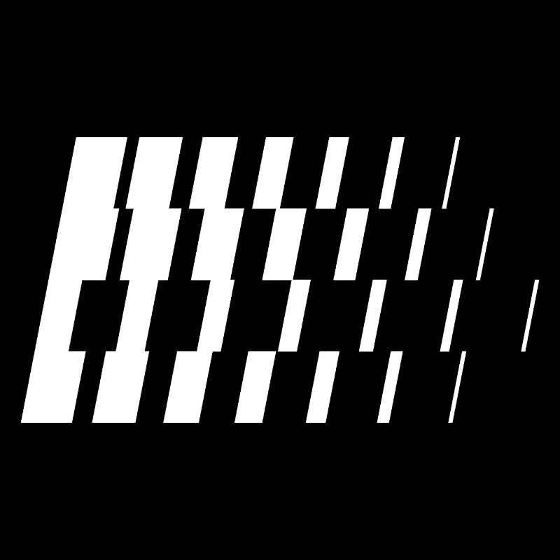 Monochrome Diagonal Slashes