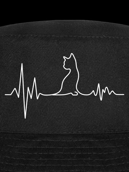 Dessin de lignes Heartbeat Cat