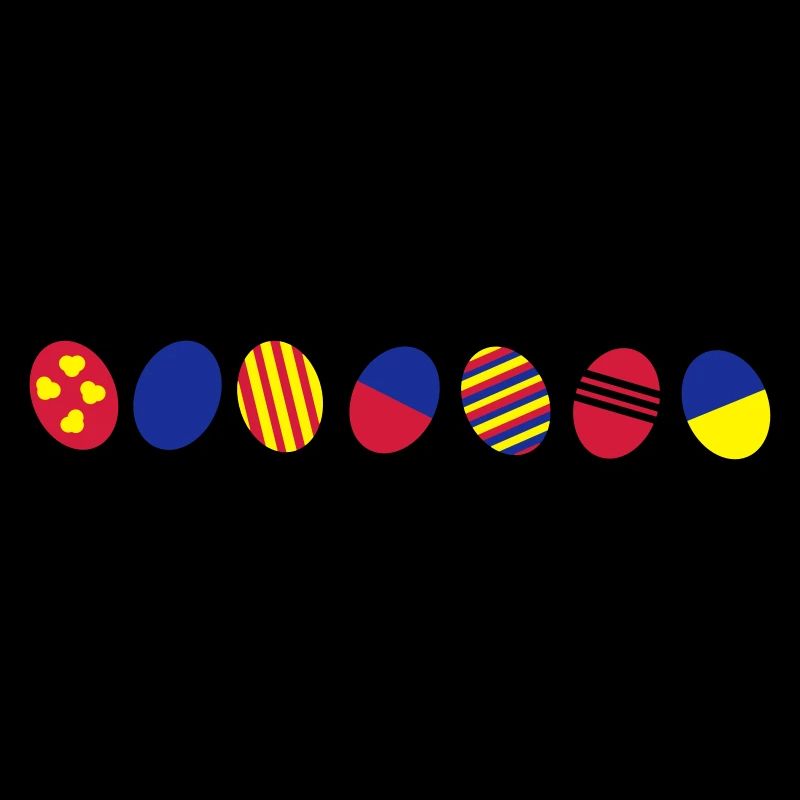 Colorful Easter eggs