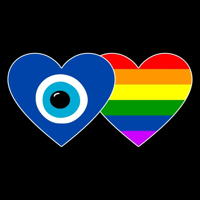 Nazar perle arc-en-ciel drapeau