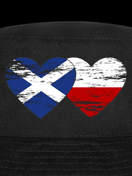 Ecosse Pologne drapeau coeur utilisé