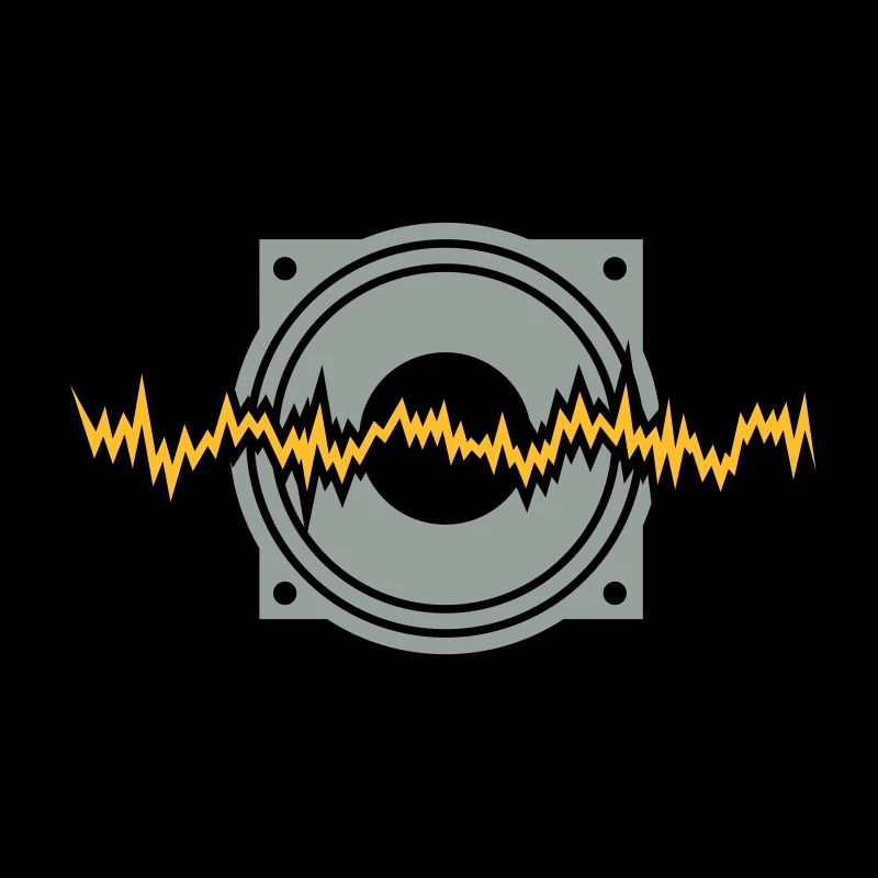 woofer basse techno rythme sonore de boîte à