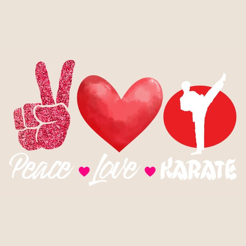 Karate Black Belt Gi Uniform Peace