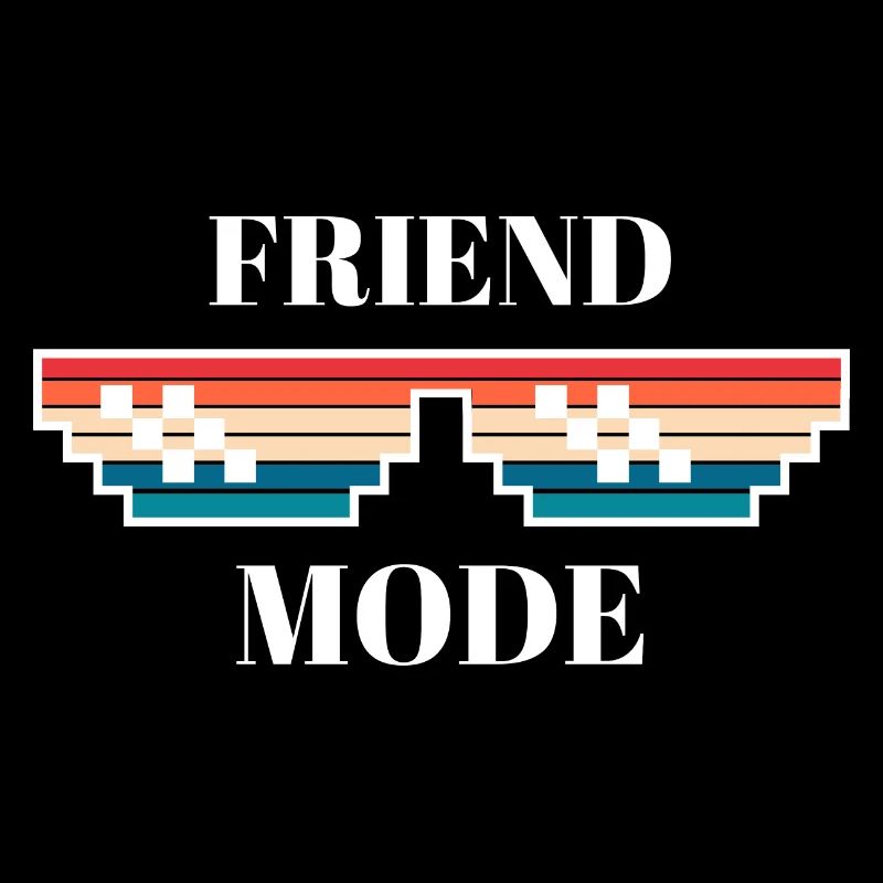 Lustiger Vintage-Freunde-Modus