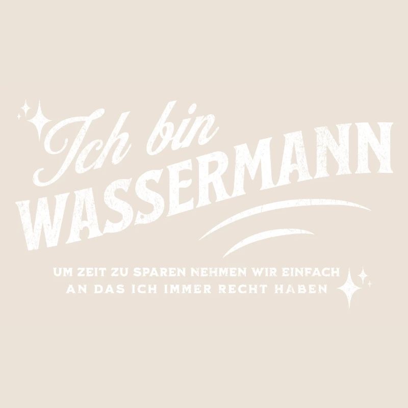 Sternzeichen Geschenke Wassermann Spruch