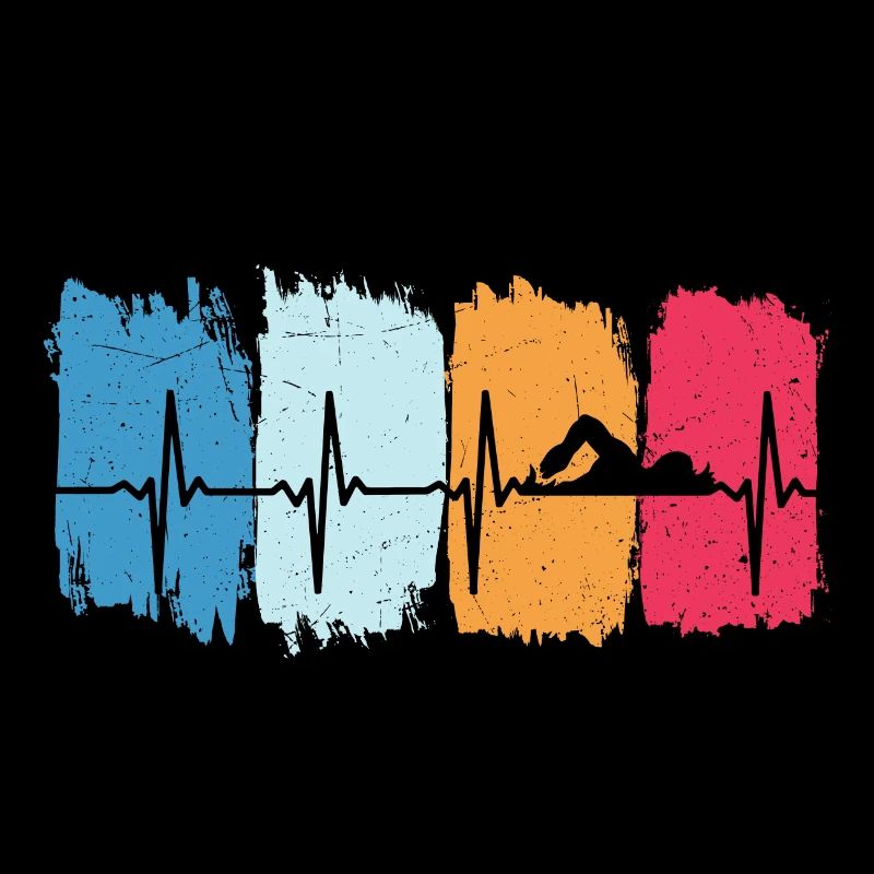 Float retro heartbeat swim