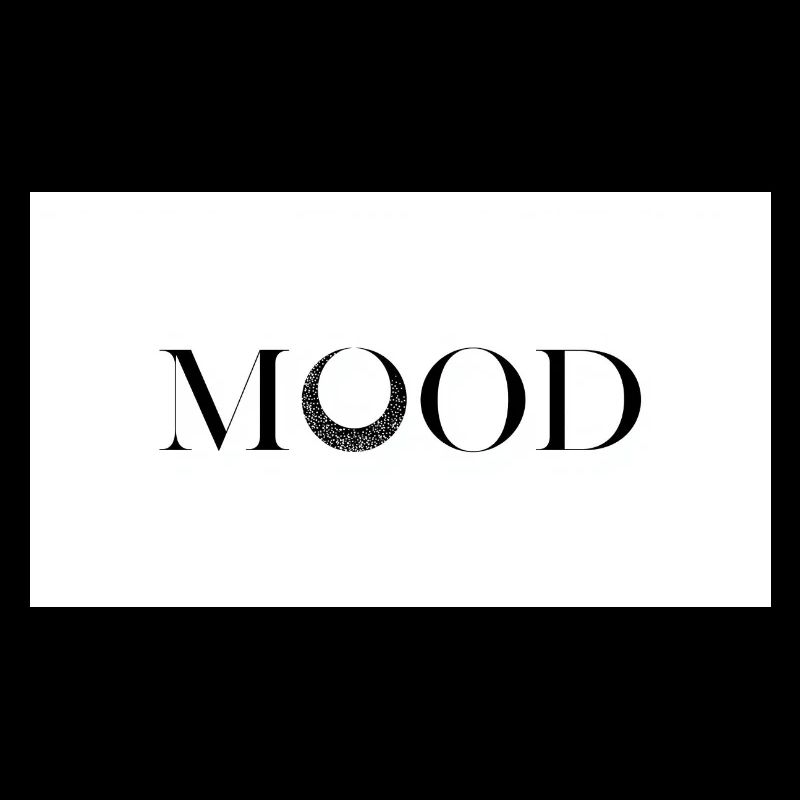 MOOD Minimal Typography Design