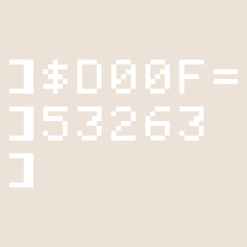 DOOF Code 8 bits Nerd Terminal Pixel Retro