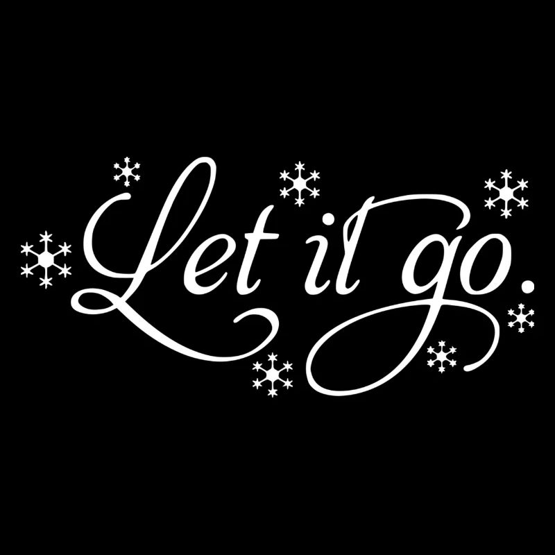 Let it go avec des flocons de neige