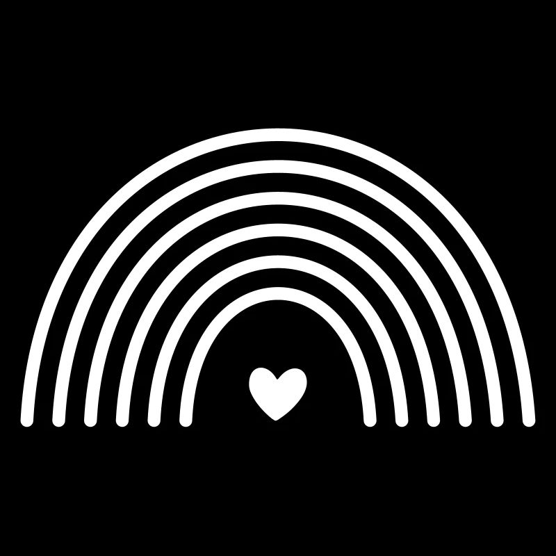 Regenbogen Herz Symbol