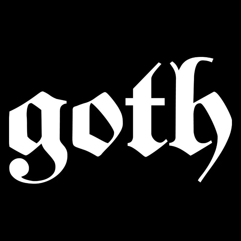 Goth - Gothic Dunkel Grunge Emo Schwarz Geschenk