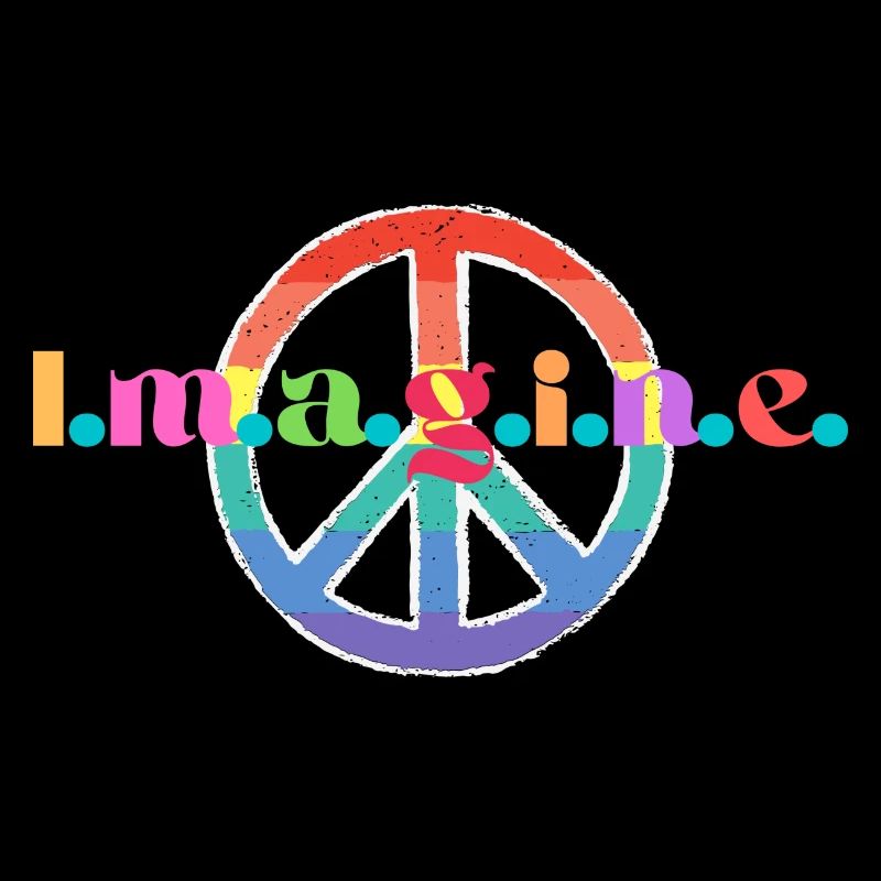 Produit avec « Imagine » et signe de paix!