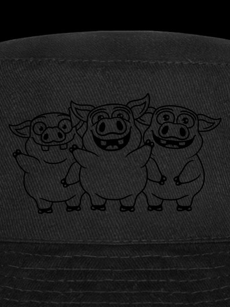 Équipe amicale de cochons drôles