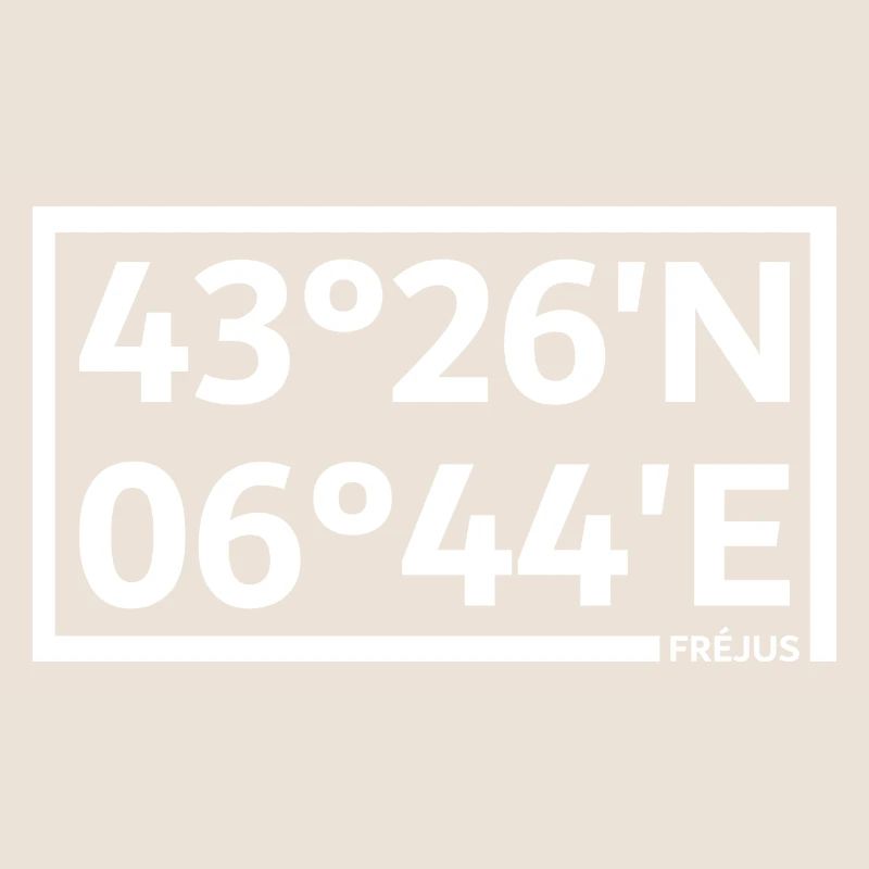 Fréjus coordinates