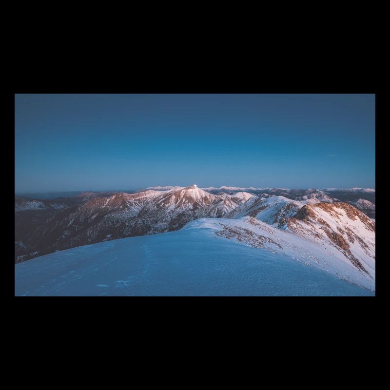 Alpenglow on Agrafa Mountain Range