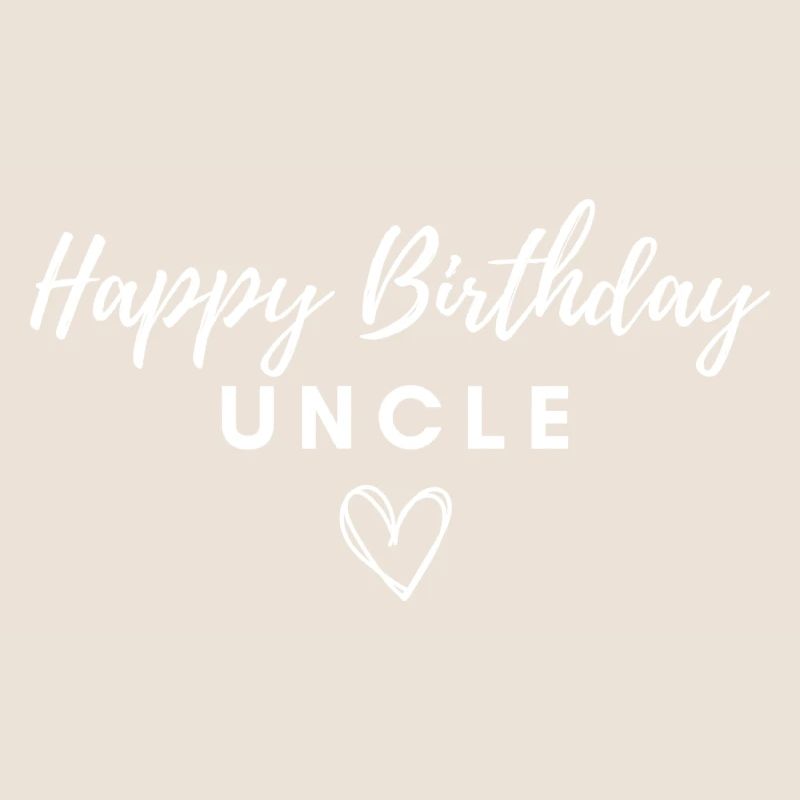 Joyeux anniversaire Oncle