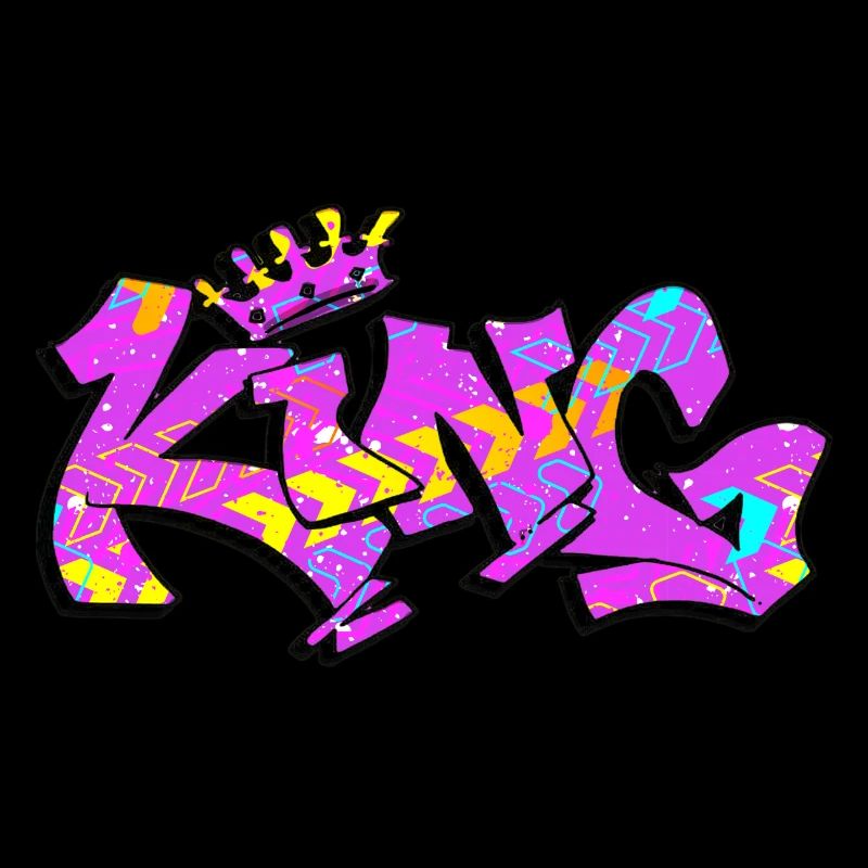 Graffiti style Splash hip hop colors painter king