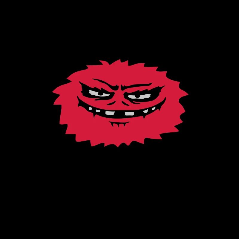 Gefährliches haariges Comic Monster