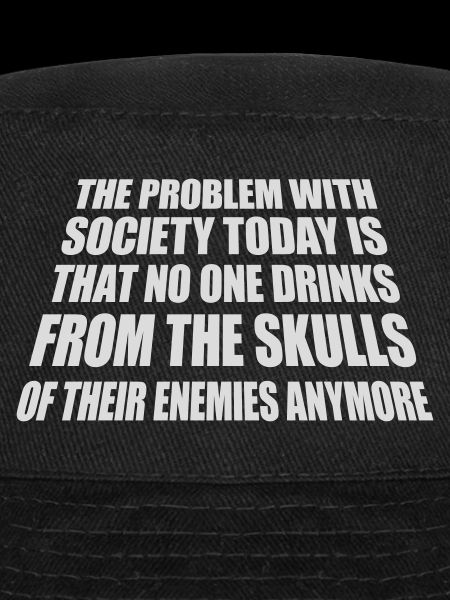 drinks from enemies skulls