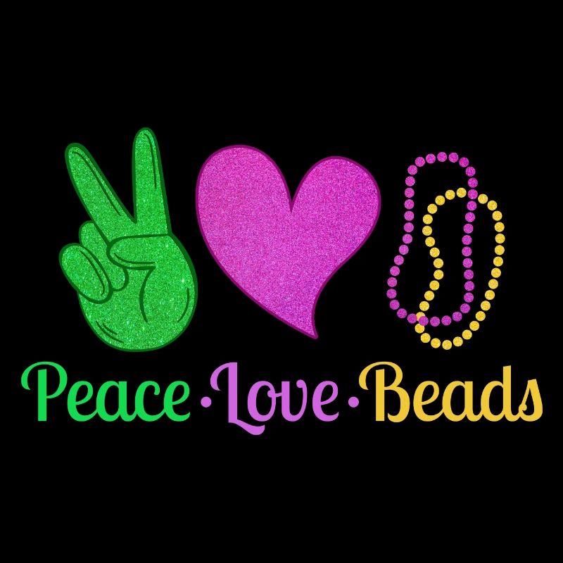 Peace Love Beads Mardi Gras Parade