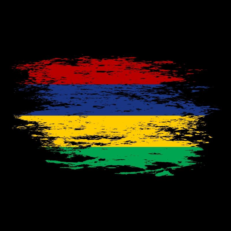 Drapeau mauricien utilisé